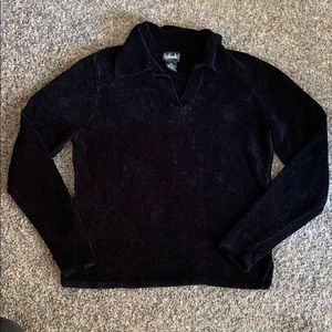 Rafaella Women’s Black Ribbed Sweater M